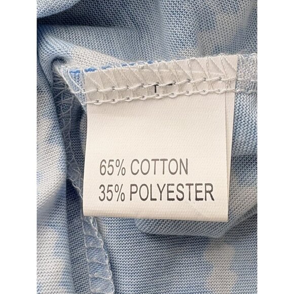 Blue & White Striped Midi Dress With Spaghetti Straps & Crisscross Back - Picture 5 of 5